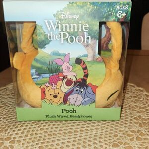Disney Winnie the Pooh plush wired headphones